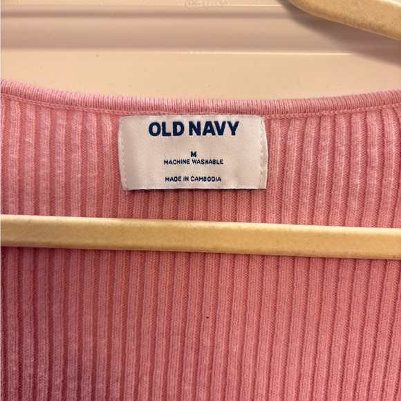 Pink Ribbed Women's Top - Picture 2 of 3